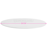 Disque et Plateau à Ganache Plexiglass Blanc Rond 26cm